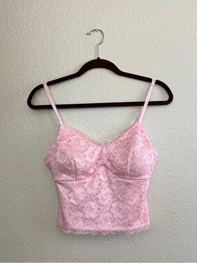 Derek Heart Soft Pink Lace Camisole